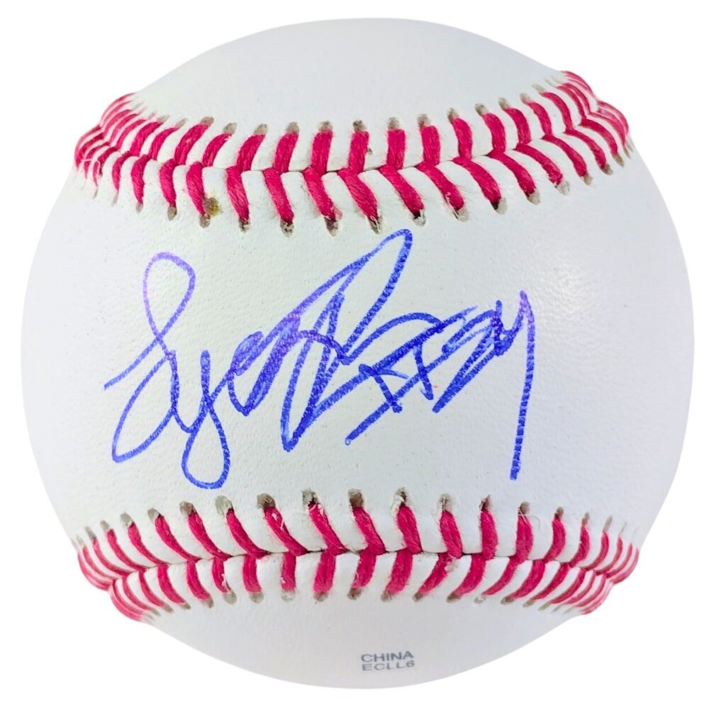 Lyon Richardson Autographed Baseball Cincinnati Reds Exact Proof Photo Authentic